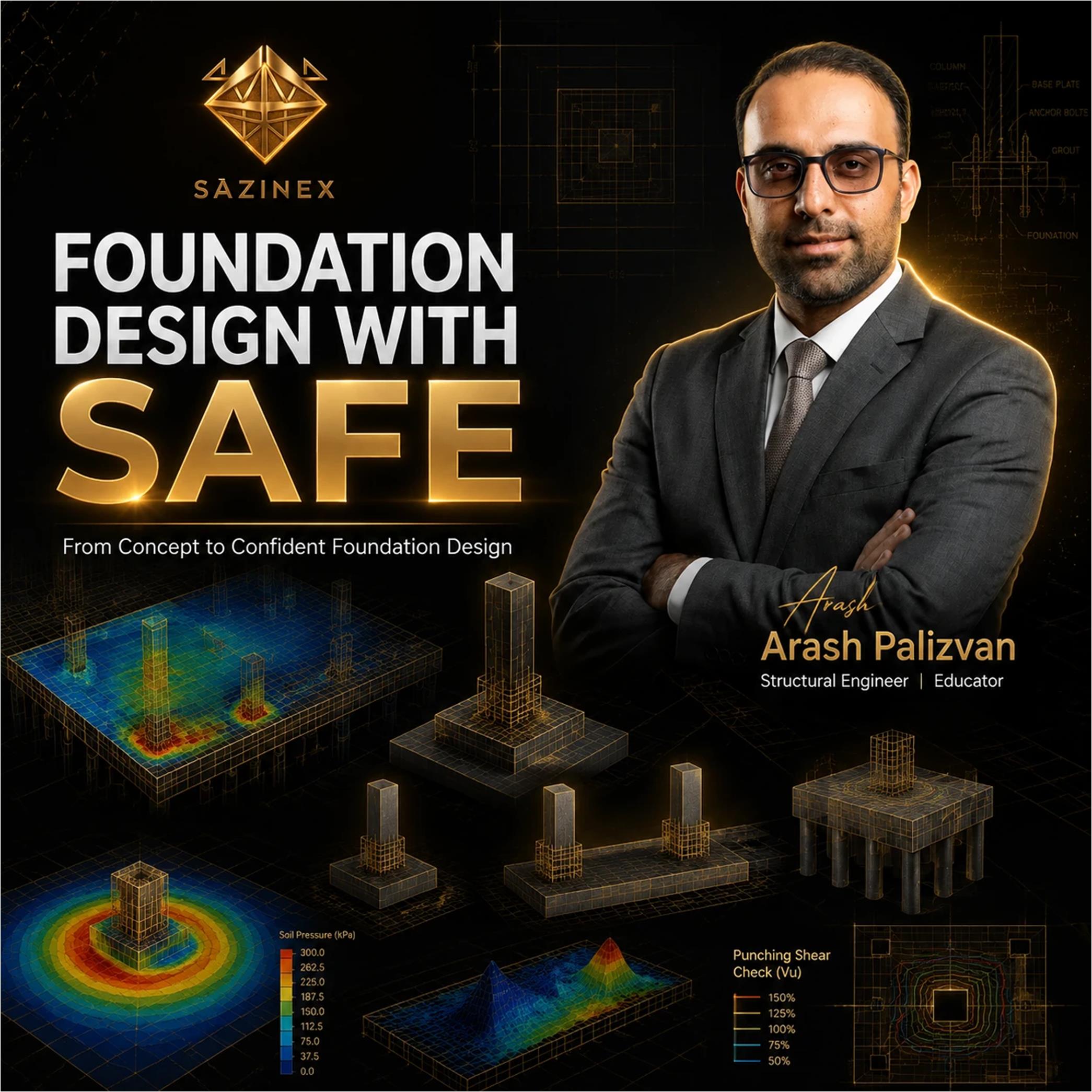 found2 دوره طراحی فونداسیون با SAFE - تصویر 1